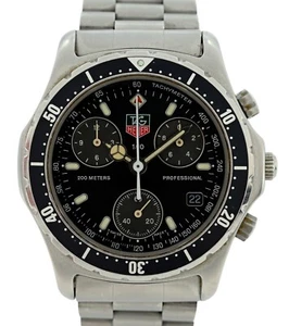 Tag Heuer 37mm Men's 2000 Series Professional Chronograph Watch! Ref: 570.206 R! - Picture 1 of 10