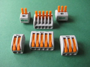 Wagoklemmen Wago Hebelklemme Multiklemme 222-412 222-413 222-415 Menge wählbar  - Bild 1 von 10