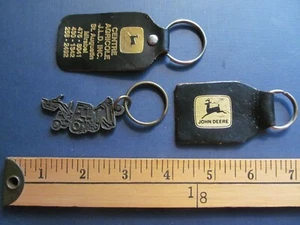 *3 RARE DIFF KEYCHAIN JOHN DEERE TRUCK TRACTOR FARMING QUEBEC * - Picture 1 of 2