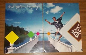 Seltene Werbung RITTER SPORT Schokolade - Mit größtem Vergnügen 1990 - Bild 1 von 1
