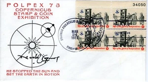 COPERNICUS STAMP & COIN EXHIBIT,  CHICAGO, IL  1973  FDC13985 - Picture 1 of 1