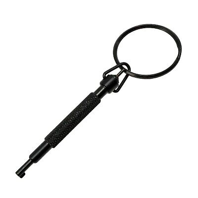 Cobra Handcuff Key Rotating Black Stainless Police Quality KEYROTATE Split Ring • 9.84£