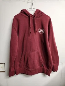 Vans Off The Wall Sudadera con Capucha Para Hombre Gráfico Bolsillo Granate Talla M (estante 11) - Imagen 1 de 6