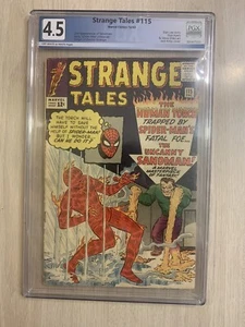 STRANGE TALES 115 PGX 4.5 LIKE CGC VG+ NEW CASE 4TH DR STRANGE EARLY SPIDEY 1963 - Bild 1 von 4