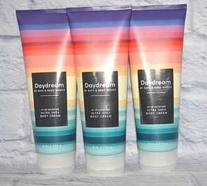 3 BATH & BODY WORKS DAYDREAM ULTRA SHEA ALOE BODY CREAM LOTION 8 OZ FULL SIZE - Picture 1 of 3