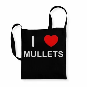 Mullets I Love Reusable Cotton Sling Long Handle Bag - Picture 1 of 8