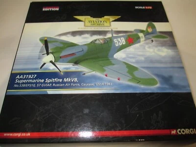 CORGI AVIATION 1:72 SUPERMARINE SPTIFIRE MKVB  57 GVIAP RUSSIAN AIR FORCE 1943 - Image 1 of 3