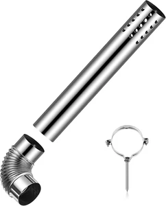 Stainless Steel Direct Vent Pipe Kit for Tankless Water Heater of 3" OD Elbow an - Picture 1 of 12