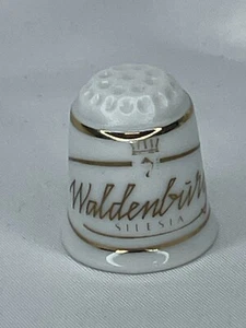 THIMBLE WGPH HALLMARKED 1985 "WALDENBURG" SILESIA W GERMANY HTF W Card - Picture 1 of 7