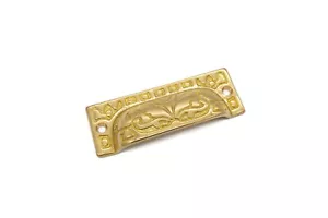 Brass Bin Pull Victorian Eastlake Bin Cup Pull Marine Cabinet Pull Boat Bin Pull - Picture 1 of 3