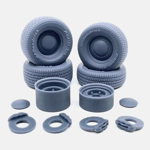 1/24 Resin 15 inch Smoothie Wheels, BFGoodrich Radial T/A Tires, and Brake Set - Picture 1 of 9