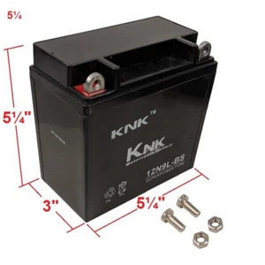 YB9-B 12N9-4B-1 YB9-BS 12V Sealed Maintenance Free GEL Battery 9Ah ATV UTV PWC - Picture 1 of 4