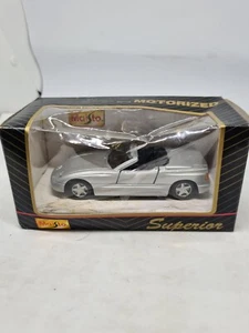 Maisto Superior Motorized 1989 BMW Z1 Silver 1/43 Scale New And Vintage 2000 NIB - Picture 1 of 10