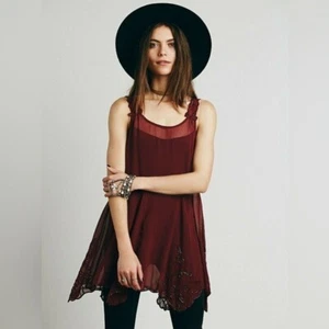 Free People Beaded for Days transparentes Tunika-Top Größe XS - Bild 1 von 8