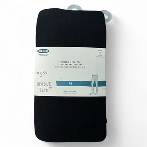 Old Navy Girls Tights Size Medium 40-53 lbs Black 1 Pair New - Picture 1 of 5