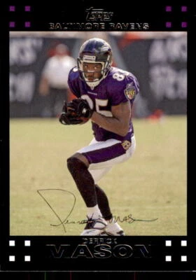 2007 Topps #120 Derrick Mason Baltimore Ravens - Image 1 of 2