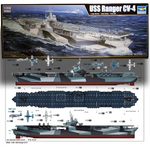 KIT PORTAAVIONES TRUMPETER 05629 1/350 USS CV-4 RANGER  - Imagen 1 de 4
