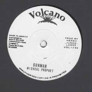 Michael Prophet – Gunman 7" VINYL MINT VOLCANO ROOTS DUB - Picture 1 of 2