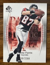 2003 SP Authentic Football Card #94 Jimmy Farris Rookie /2200 Sharp NRMT!