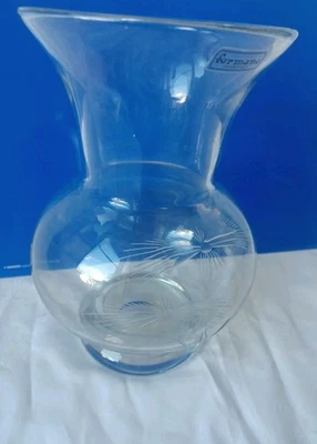 Glasvase Formano Mundgeblasen Mit Gravur - Bild 1 von 4