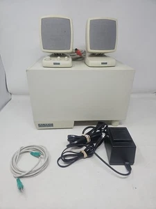 Altec Lansing Vintage Computer Subwoofer & Speakers ACS340 Beige PC VTG - TESTED - Picture 1 of 19