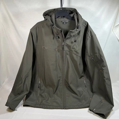 Mercedes-Benz Port Authority Hoodie Jacket Olive Green Size 2XL - Image 1 of 4