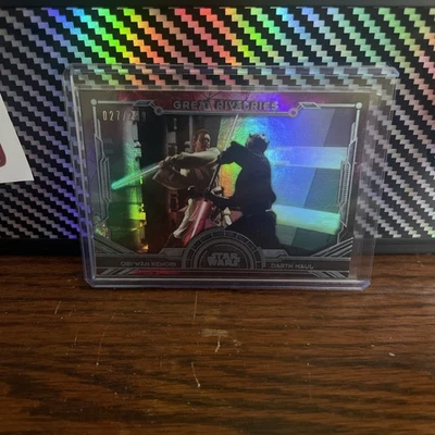 2024 Topps Star Wars Masterworks Great Rivalries Obi-Wan Darth Maul /299 - Image 1 of 2