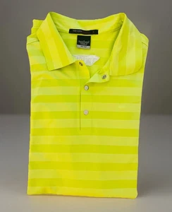 Nike Dri-fit Tiger Woods Collection Neon Green Golf Polo Turn Size Large - Picture 1 of 6