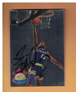 Tim Hardaway Autografiado 1995 Firma Novatos Kromax Super Acrílico Tarjeta Signe - Imagen 1 de 2