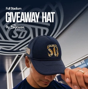 San Diego FC Limited Edition Snapback Trucker Hat Game Day Giveaway SGA 9-27-25 - Picture 1 of 1