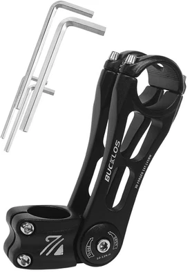 BUCKLOS 3D 锻造可调节自行车杆 MTB 25.4 毫米 145 毫米自行车车把加长 — 第 1/4 张图片