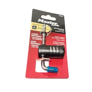 MASTERLOCK Trailer Coupler Keyed Lock Bent Pin Adjustable Coupler Latch 2847DAT - Picture 1 of 3