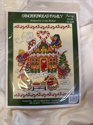 Gingerbread Family by Imaginating cross stitch pattern - Image 1 of 2
