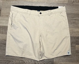 George über dem Knie Pendler Shorts 9" Schrittlänge feuchtigkeitsableitend beige Herren 44 - Bild 1 von 6