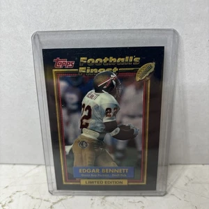1992 TOPPS NFL FOOTBALL'S FINEST EDGAR BENNETT INSERT CARD 34 OF 44 LIMITED ED - Picture 1 of 2