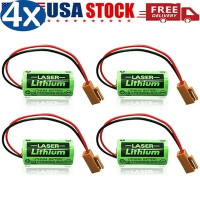 ◉ 4X para batería de litio de 3 voltios Sanyo CR17335SE-R, aplicador industrial y de memoria Foto 1 de 4