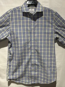 Ryan Seacrest Distinction Mens Long Sleeve Button Down Dress Shirt Sz M - Picture 1 of 5