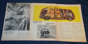 1968 Renault 16 Wagon Inner Original Vintage Mini Advertisement Print Ad 68 R16 - Picture 1 of 3