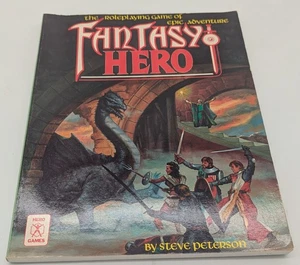 1985 Hero Games "Fantasy Hero" Fantasy RPG Book by S. Peterson, 1st Printing - Picture 1 of 3