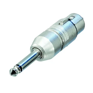 Neutrik Female XLR to Mono 1/4' jack plug Audio Adaptor Convertor Changer NA2FP - Picture 1 of 2