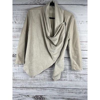 Chaqueta BLANKNYC Para Mujer Pequeña Imitación Gamuza Moto Asimétrica Cuello Cortado Elegante Foto 1 de 4