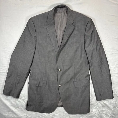 Chaqueta Blazer BOSS Hugo Para Hombres 44L Carbón Rayas Dinero Antiguo Lujo Clásico Foto 1 de 4