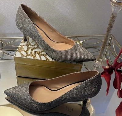 Tacones Talbots Erica Gunmetal brillantes nuevos en caja para mujer talla 7” Foto 1 de 4