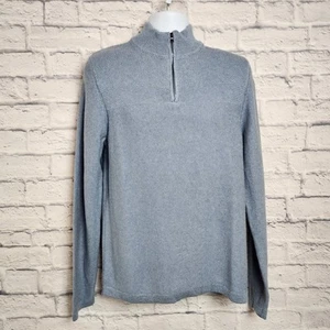NWT Flag & Anthem Mens Quarter Zip Sweater Size Small Blue - Picture 1 of 13