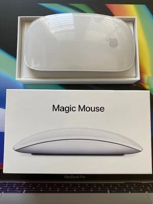 Apple Magic Mouse 2 (A1657 ) Silver White Wireless Rechargeable + Charging Cable - Image 1 of 4