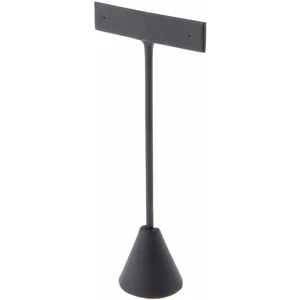 Soporte de exhibición de pendientes de cuero sintético negro Plymor, 2,625" de ancho x 1,25" de profundidad x 5,75" de alto - Imagen 1 de 2