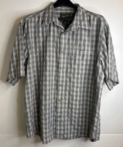Woolrich Herren Button Down Hemd Gr. XL Anthrazit Kurzarm Modal Atmungsaktiv - Bild 1 von 8