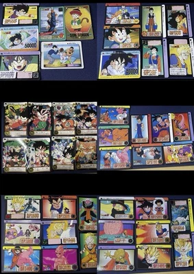 Lot of Dragon Ball Z Vintage Cards Amada PP Card Holo Prism Goku - Image 1 of 2