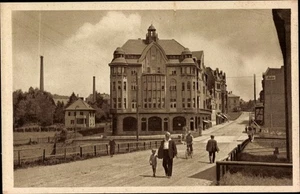 Ak Varnsdorf Warnsdorf Reg. Aussig, Straßenansicht, Passanten - 3394150 - Bild 1 von 2