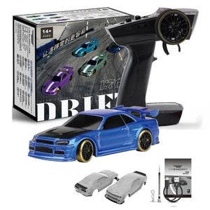 [Official Japanese Product] Hi-Tec Turbo Racing C64-BL Drift Car Blue - Picture 1 of 5